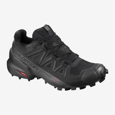Salomon SPEEDCROSS 5 GTX W Womens Trail Running Shoes Black UK YUPD